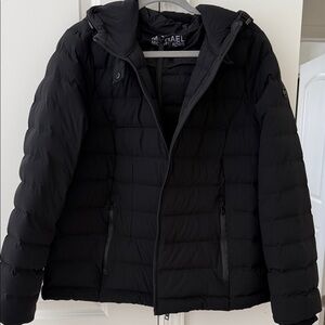 Michael Kors Women's Quilted Black Puffer Coat